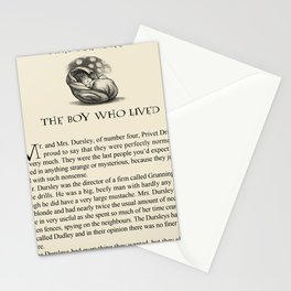 The Boy Who Lived Stationery Cards
