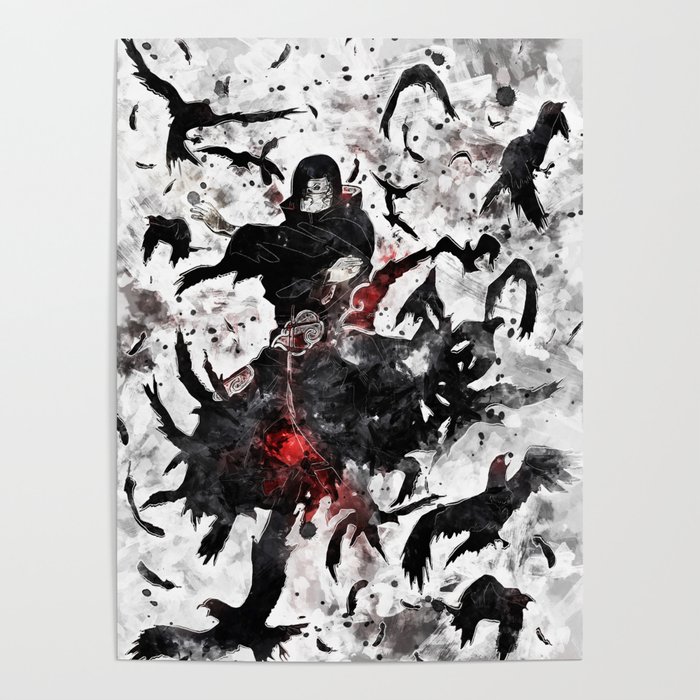 Uchiha akatsuki crows Poster