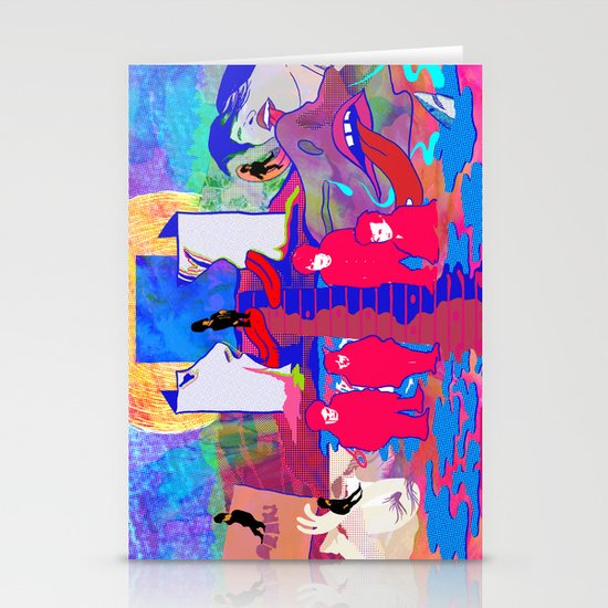 "m b v" by Steven Fiche Stationery Cards