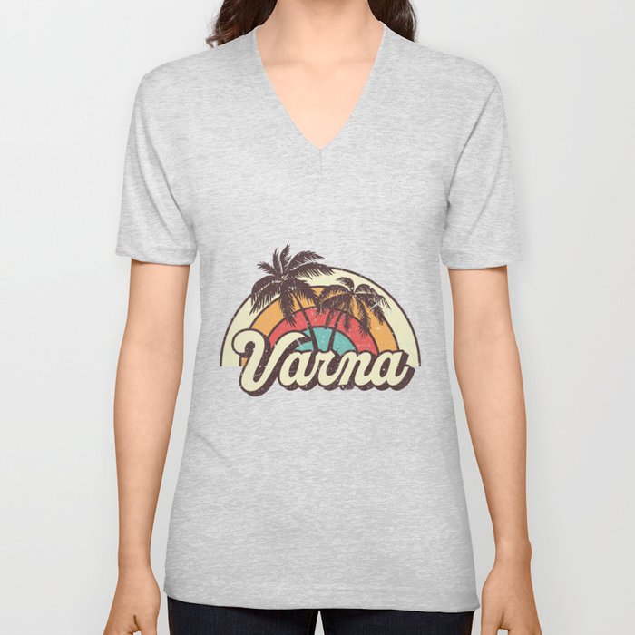 Varna beach city V Neck T Shirt