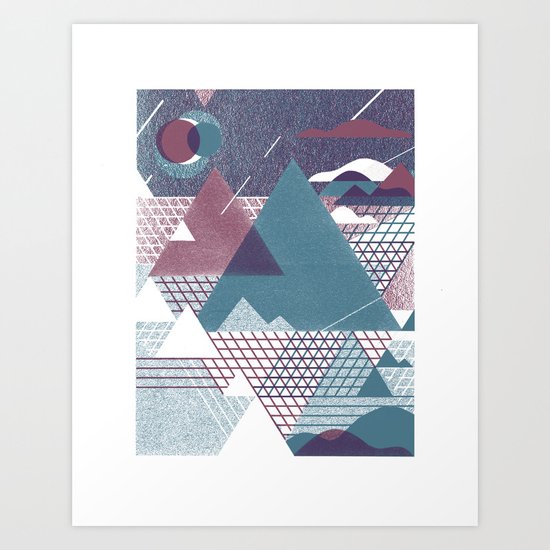 Mountains Art Print