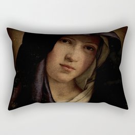 The Virgin Dolorosa Our Lady of Sorrows Rectangular Pillow