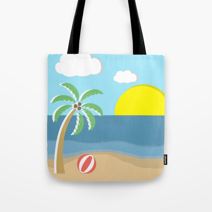 Simple Beach Tote Bag