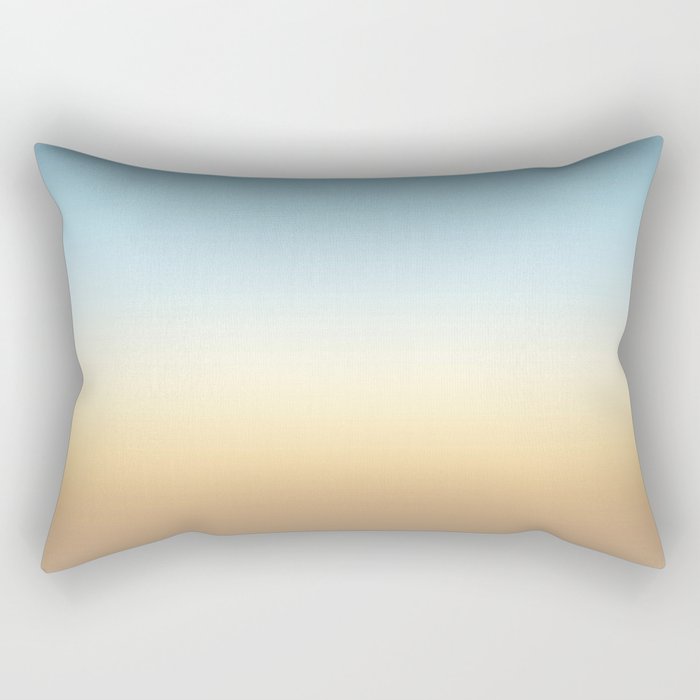 beach color gradient Rectangular Pillow
