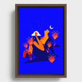 What a Long Night!  Framed Canvas
