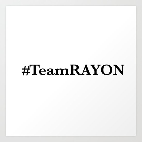#TeamRAYON Shower Curtain Art Print