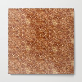 copper texture Metal Print