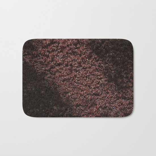 Autumn’s red hedge Bath Mat