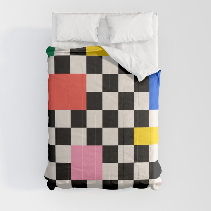 Patchwork: Bauhaus Check Edition Comforter