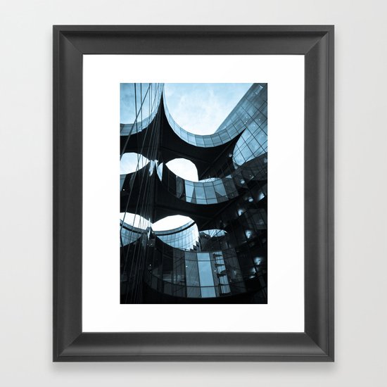Southbank Building abstract Framed Art Print