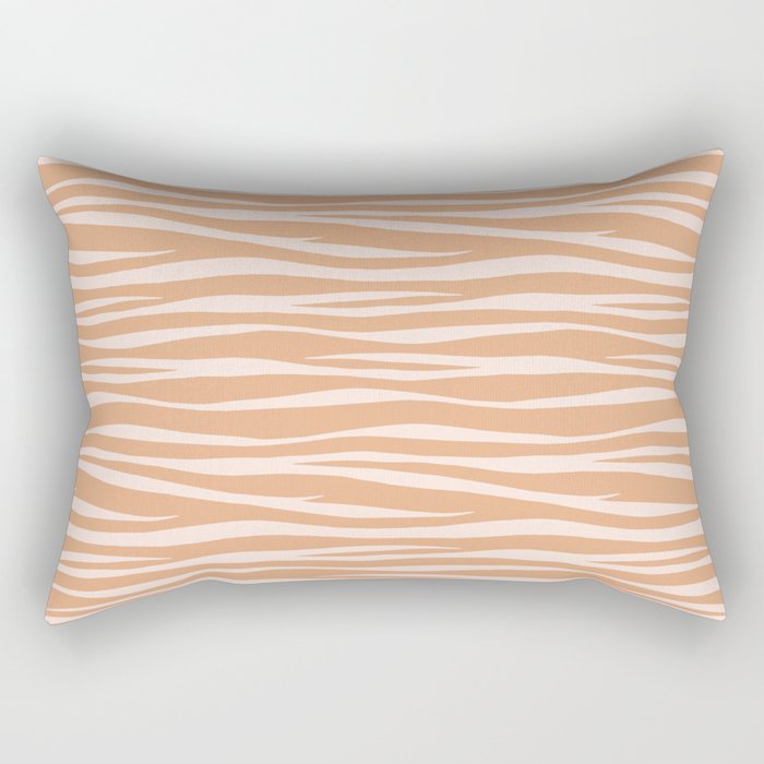 Zebra Print - Toffee Caramel Rectangular Pillow