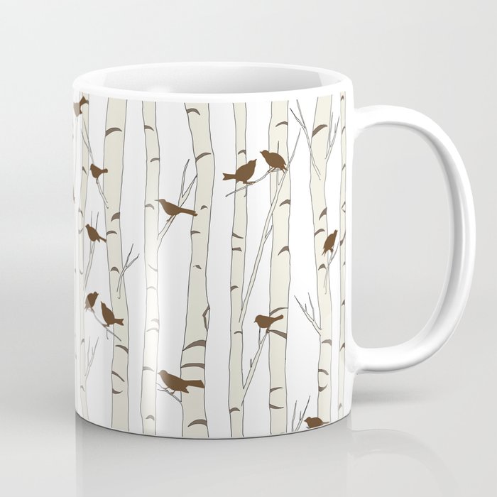 Birds & Birch - Mocha Beige Coffee Mug