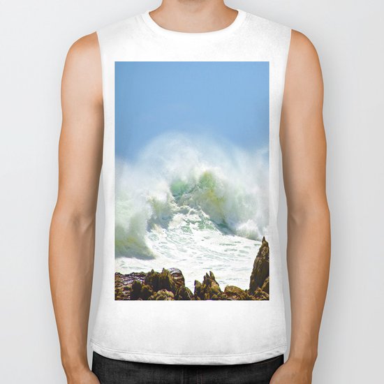 Christmas Wave Biker Tank