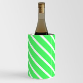 Mint Julep #1 Diagonal Stripes Wine Chiller