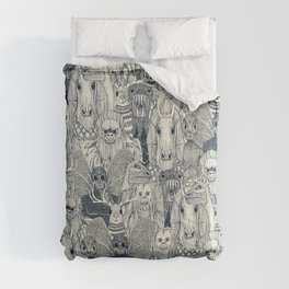 cryptid crowd indigo pearl Comforter