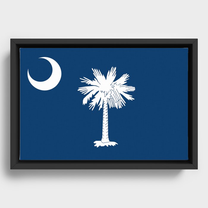 Flag of South Carolina Framed Canvas