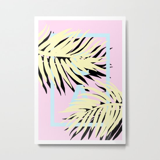 Cali pink Metal Print