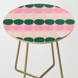 Abstraction_SCANDINAVIAN_DOTS_HOME_PINK_BEIGE_POP_ART_0726B Side Table