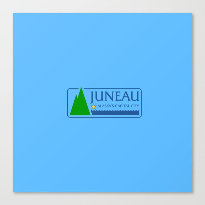 flag of juneau Canvas Print