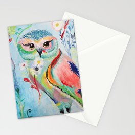 Garden Owl Stationery Cards