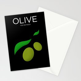 Olive You So Much Stationery Card
