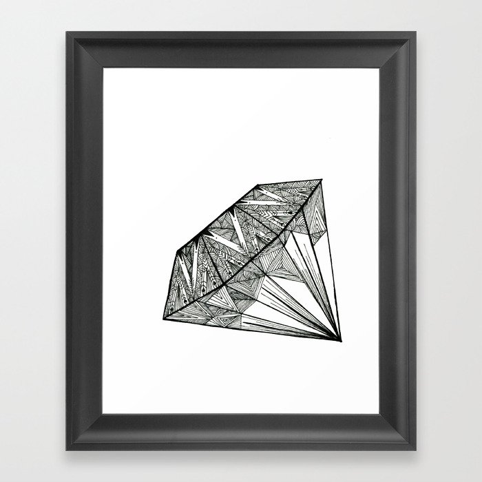 Diamond Framed Art Print