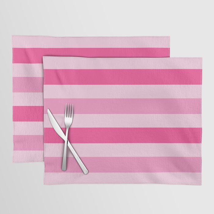 Pink Color Line Design Placemat