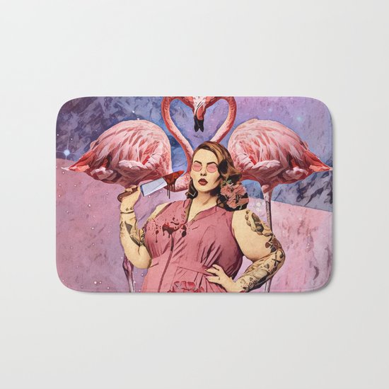 Flamingo Bath Mat