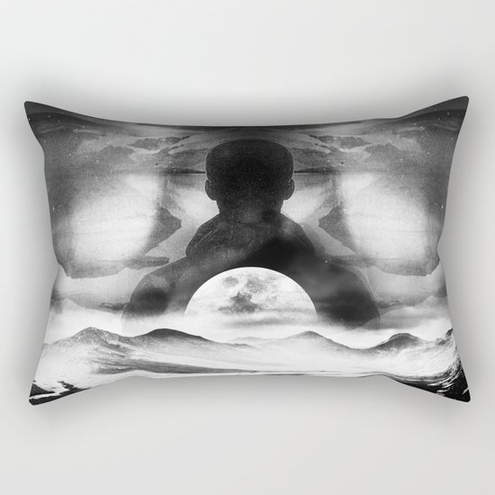 Moon of isolation Rectangular Pillow