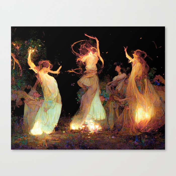 Wiccan Dance If We Want To, Wiccan Leave Your Friends Behind, Cos If Your Friends Don't Chant, If They Don't Chant, Well, They're No Friends Of Mine Canvas Print