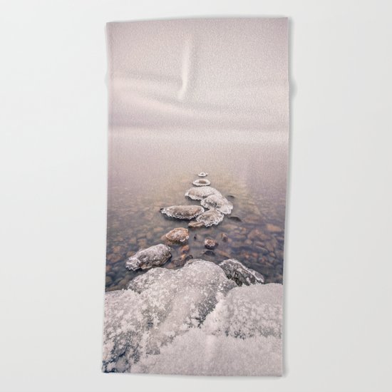 Frozen Path Beach Towel