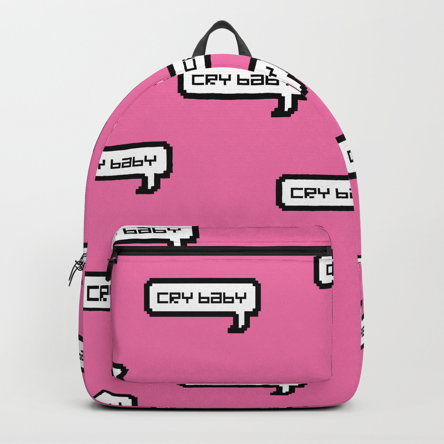 pink crybaby backpack