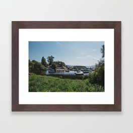 Boat Scene Loch Lomond Framed Art Print | Scotland, Lake, Water, Peaceful, Photo, Harbor, Nature, Lochlomond, Boats, Summer 