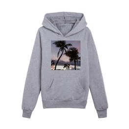 Palm trees At Night | Key West Florida USA | Travel Photography Kids Pullover Hoodies