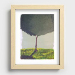 Green Tree Recessed Framed Print