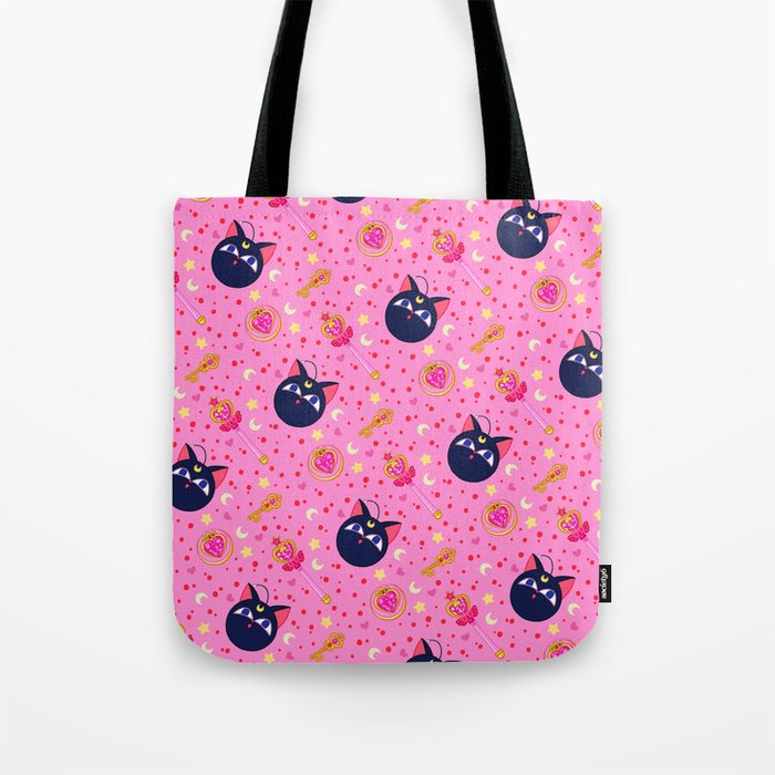 Chibi Moon Pattern / Sailor Moon Tote Bag