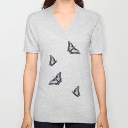 Swallowtail (Misty) V Neck T Shirt