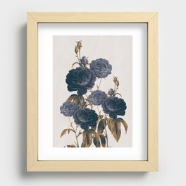 blue flowers Recessed Framed Print