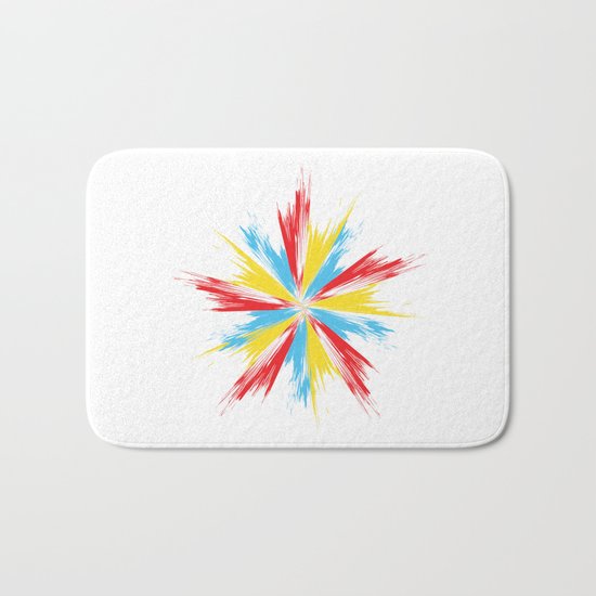 Star Explosion Blast Bath Mat
