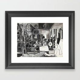 PIcasso The Maids Of Honor, Las Meninas, after Velázquez, 1957 Artwork Reproduction, Tshirts, Framed Art Print