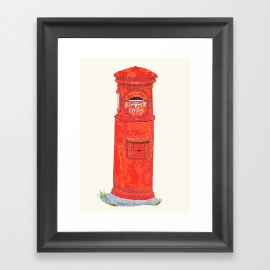 Red Mailbox Framed Art Print