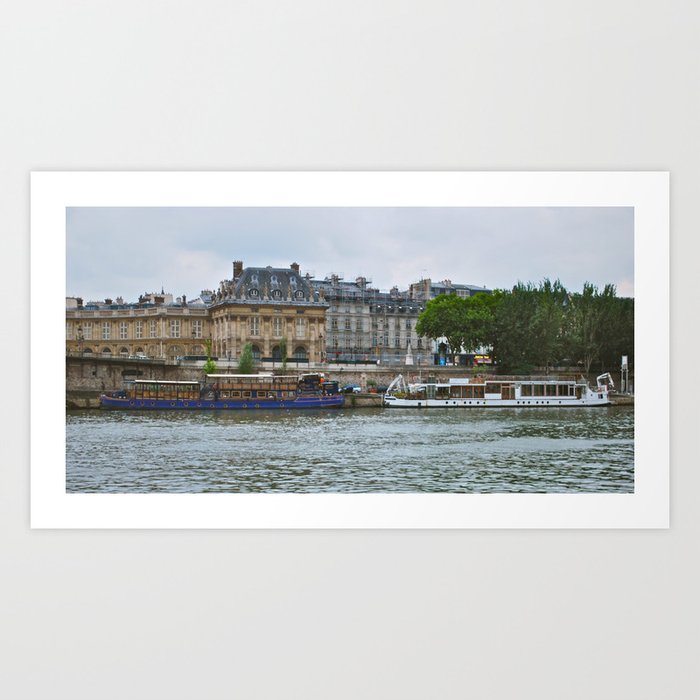Seine in rainydays Art Print