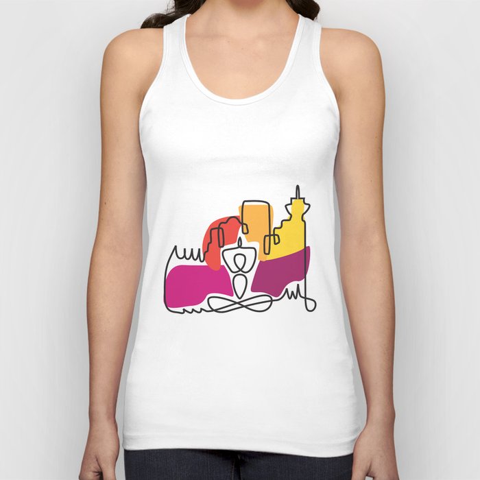 Yoga graphic tanks hot sale