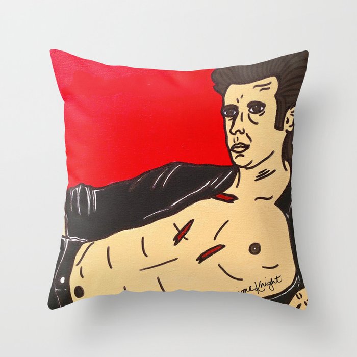 Jeff Goldblum "Must Go Faster" Throw Pillow