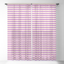 [ Thumbnail: Dark Violet & Bisque Colored Stripes/Lines Pattern Sheer Curtain ]