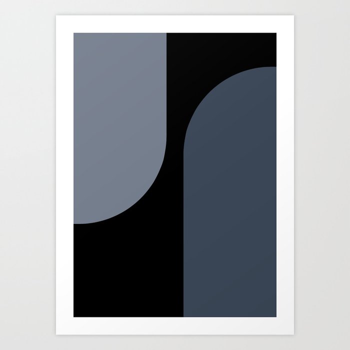 Modern Minimal Arch Abstract XV Art Print