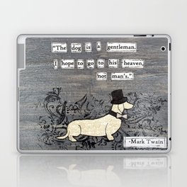 The dog is a gentleman Laptop & iPad Skin