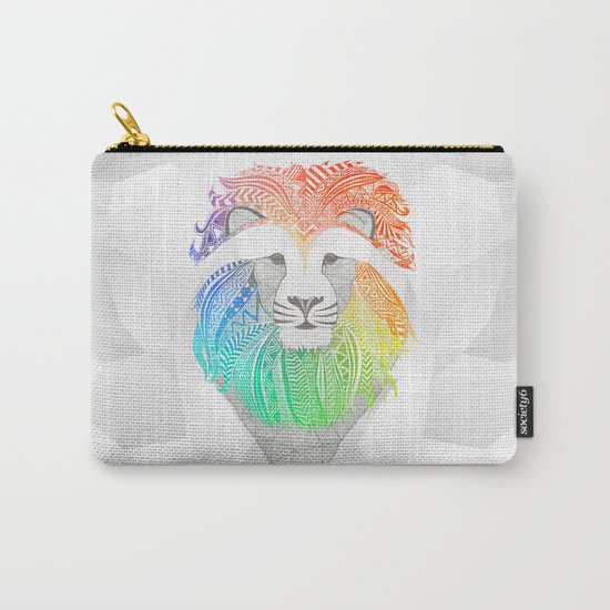 Colored Lion Carry-All Pouch