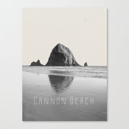Cannon Beach Oregon | Minimalist  Canvas Print