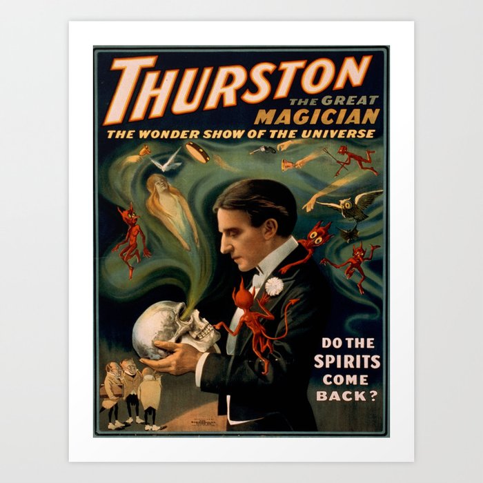 Vintage poster - Thurston the Magician Art Print